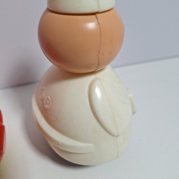 1970s Baker Candlestick Maker 3 Men In A Tub Roly Poly Lot Fisher Price Vintage - Picture 6 of 16
